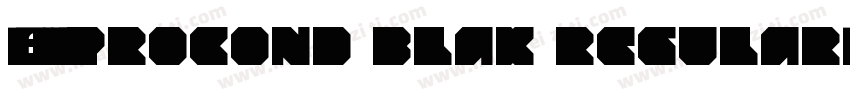 FF DINprocond blak regular字体转换